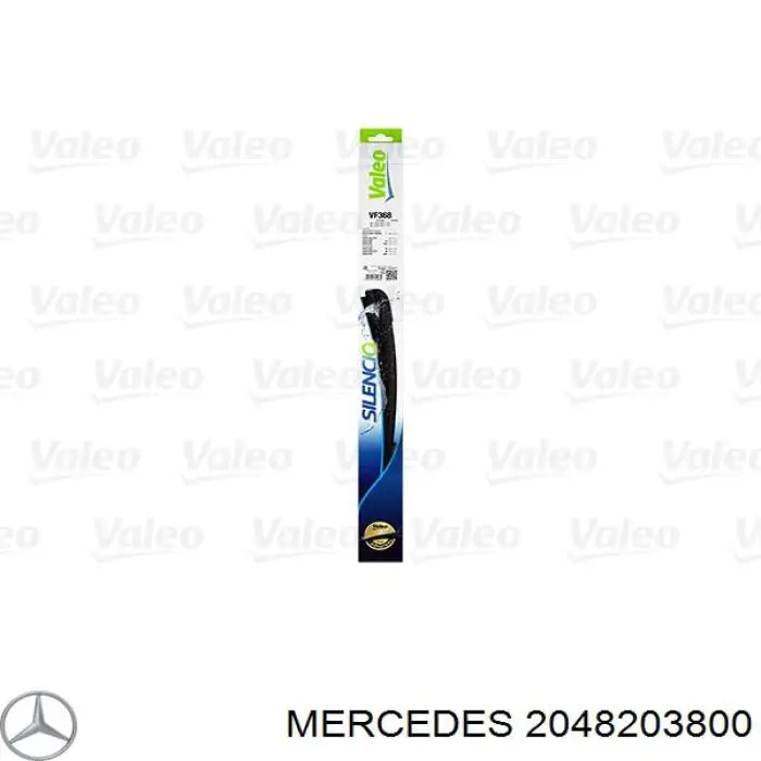 2048203800 Mercedes juego de limpiaparabrisas de luna delantera, 2 piezas