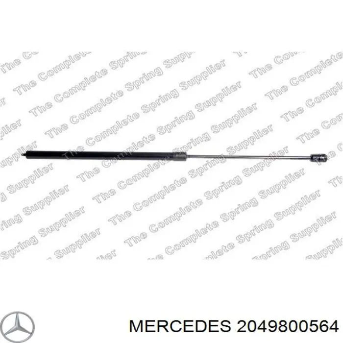 2049800564 Mercedes muelle neumático, capó de motor izquierdo