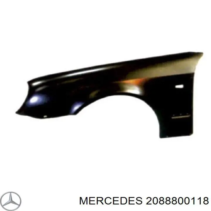 2088800118 Mercedes guardabarros delantero izquierdo