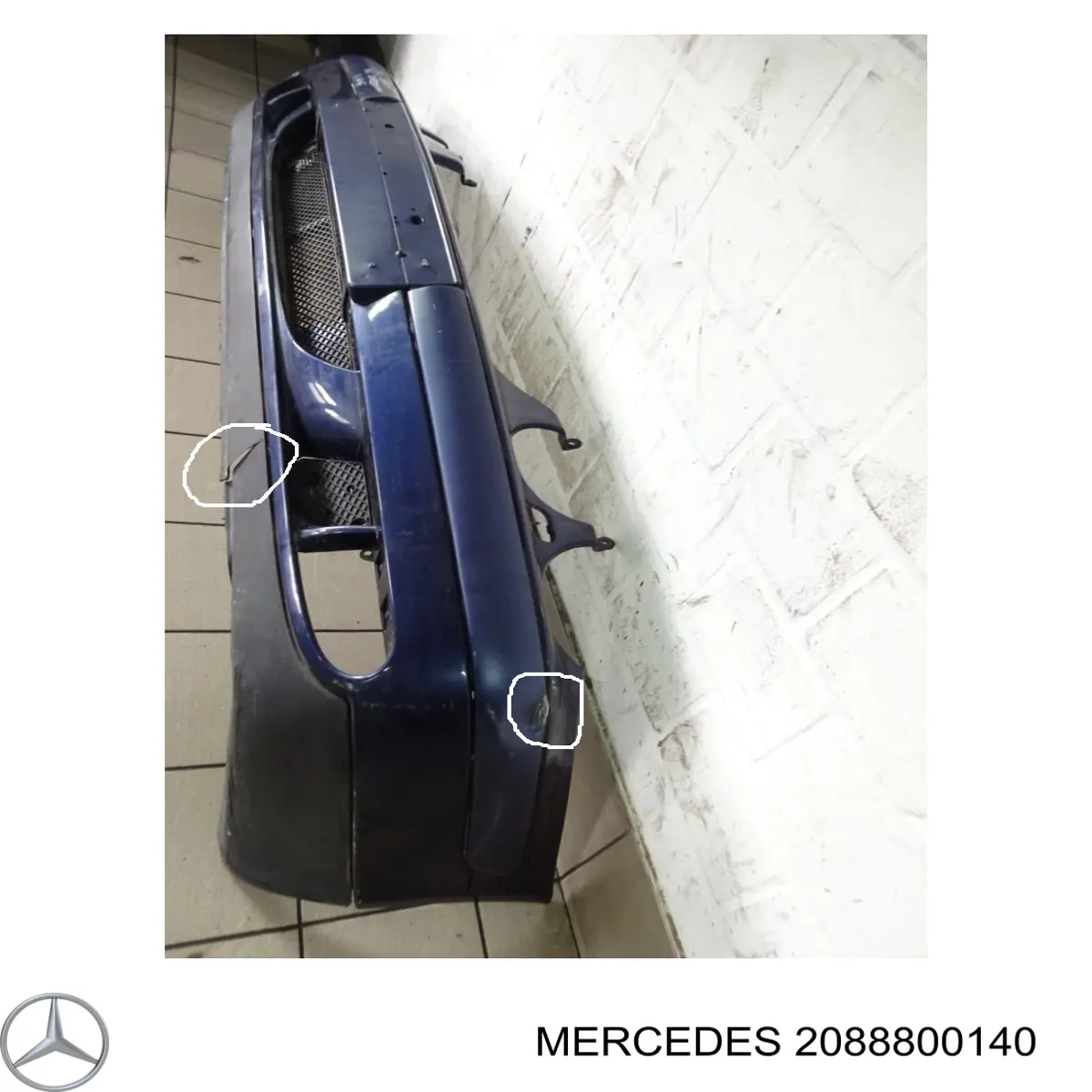 2088800140 Mercedes parachoques delantero