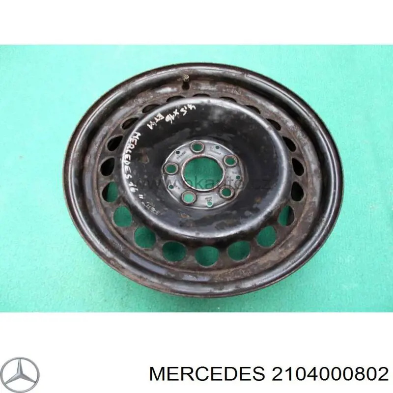 2104000802 Mercedes ruedas de acero (estampado)