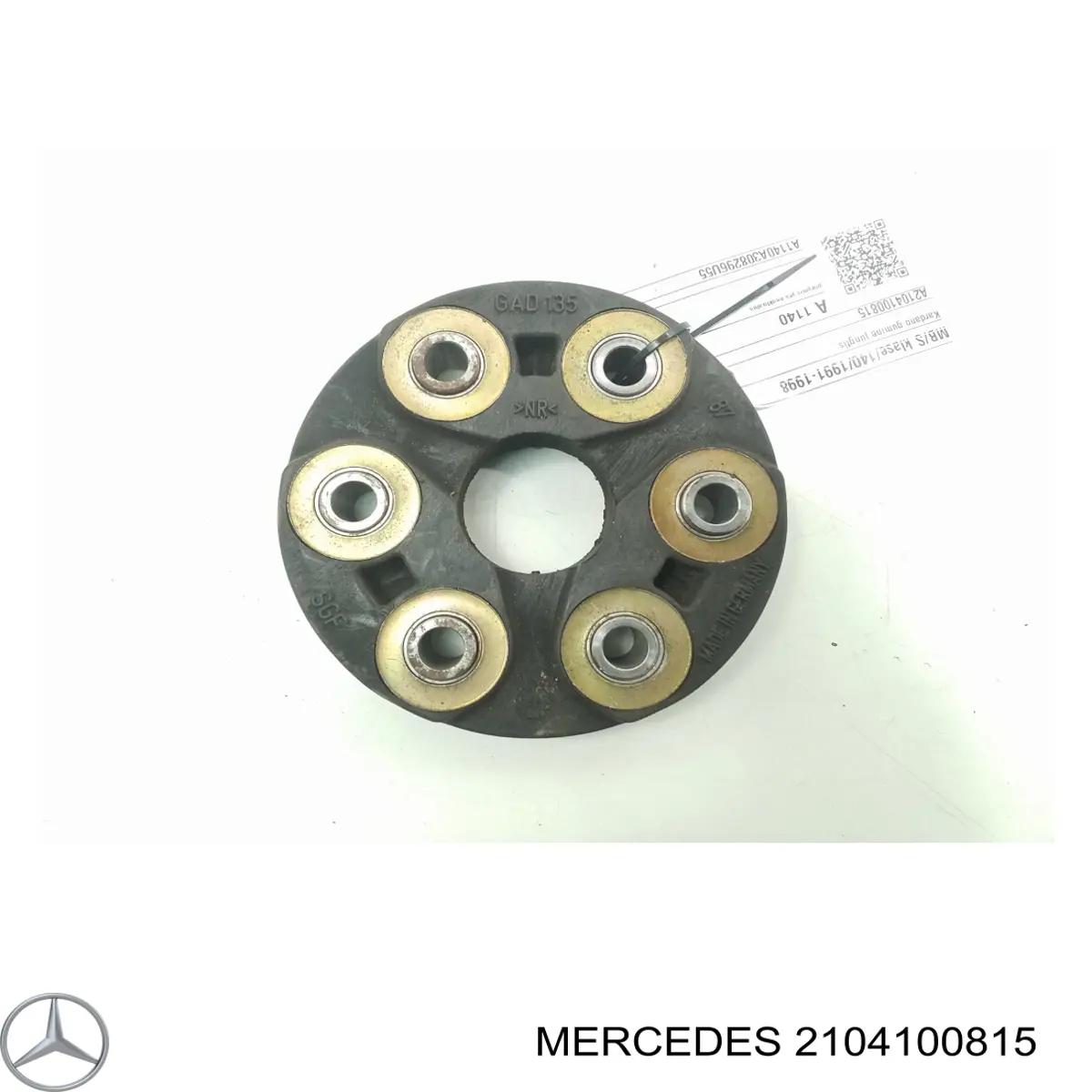 2104100815 Mercedes articulación, árbol longitudinal, delantera