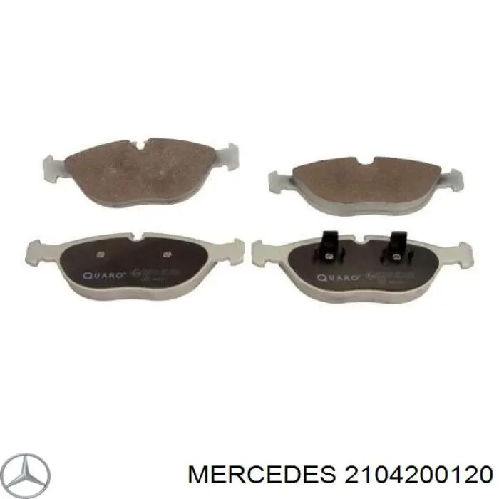 2104200120 Mercedes pastillas de freno delanteras