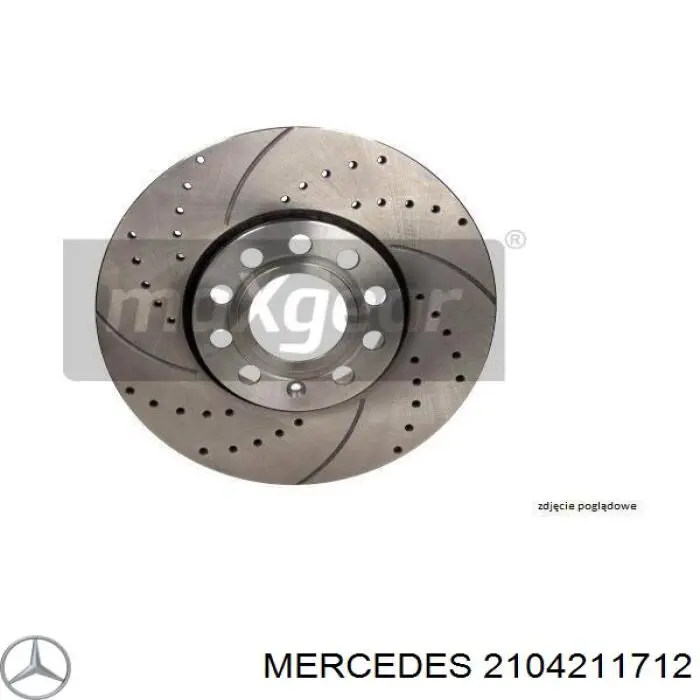 2104211712 Mercedes freno de disco delantero