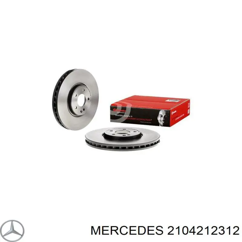 2104212312 Mercedes freno de disco delantero