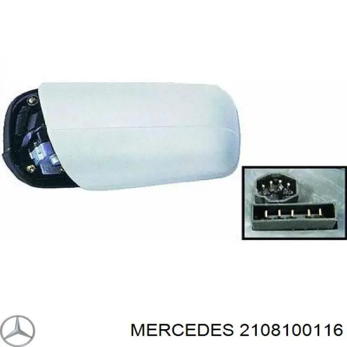 2108100116 Mercedes espejo retrovisor izquierdo