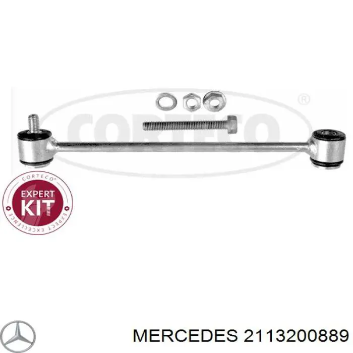 2113200889 Mercedes soporte de barra estabilizadora trasera