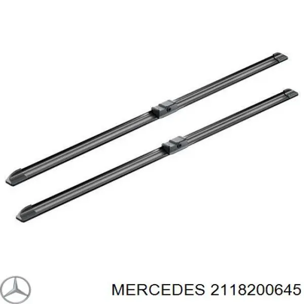 2118200645 Mercedes juego de limpiaparabrisas de luna delantera, 2 piezas