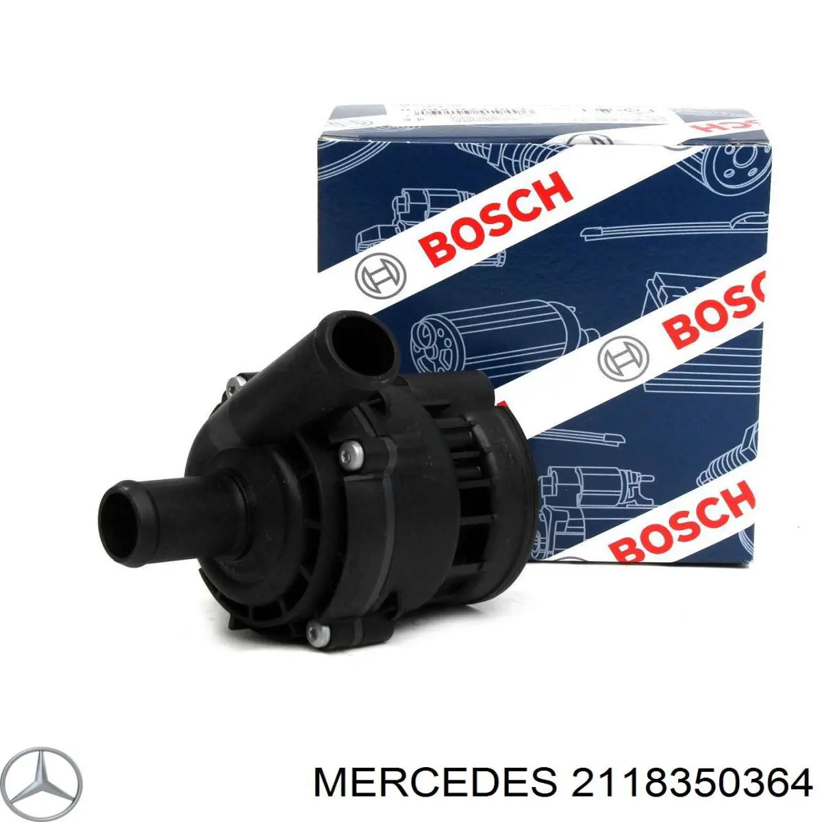 2118350364 Mercedes bomba de agua, adicional eléctrico