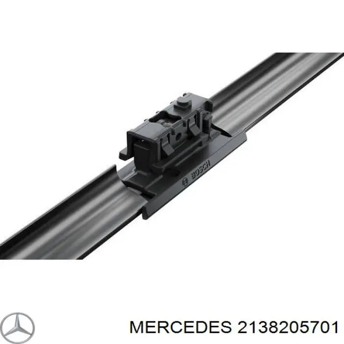 2138205701 Mercedes juego de limpiaparabrisas de luna delantera, 2 piezas