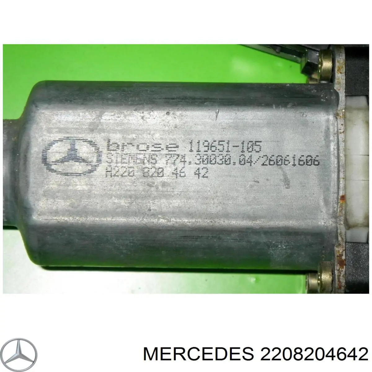 2208205442 Mercedes motor eléctrico, elevalunas, puerta delantera derecha