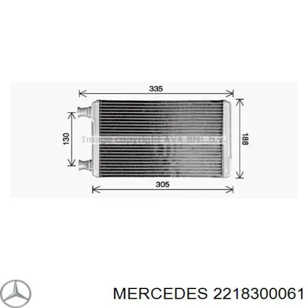 2218300061 Mercedes radiador de calefacción