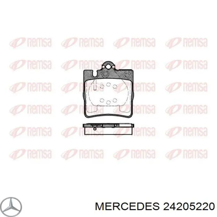 24205220 Mercedes pastillas de freno traseras