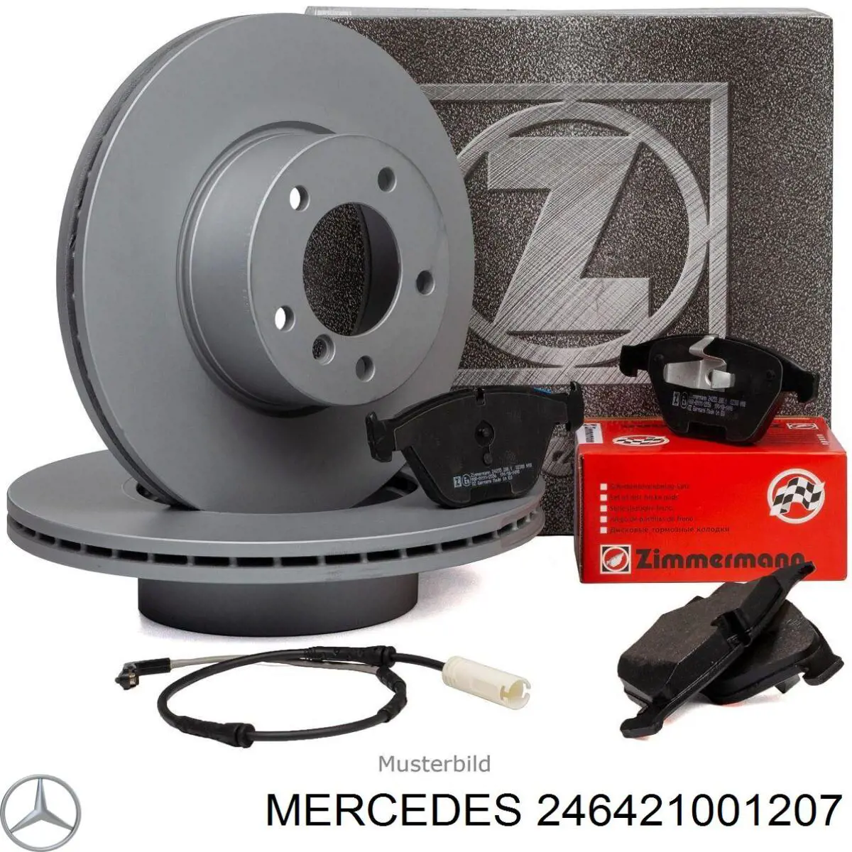 246421001207 Mercedes freno de disco delantero