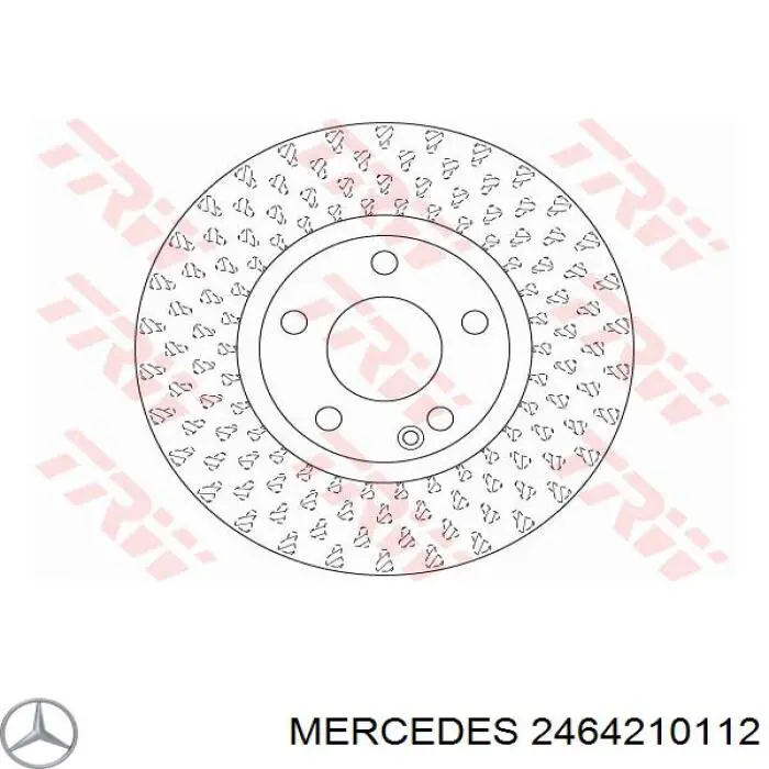 2464210112 Mercedes freno de disco delantero