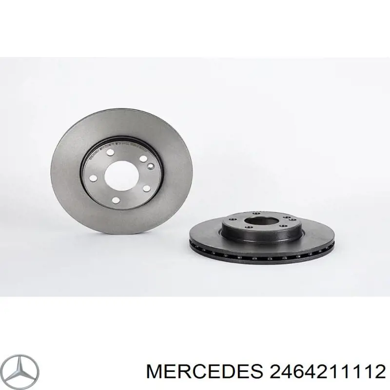 2464211112 Mercedes freno de disco delantero