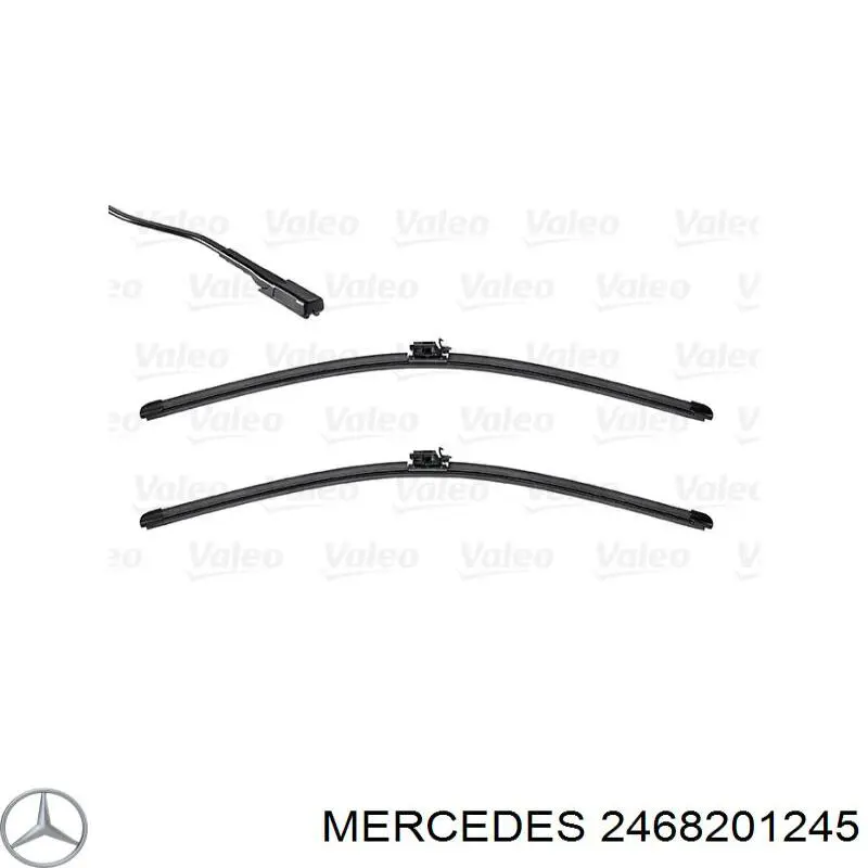 2468201245 Mercedes juego de limpiaparabrisas de luna delantera, 2 piezas