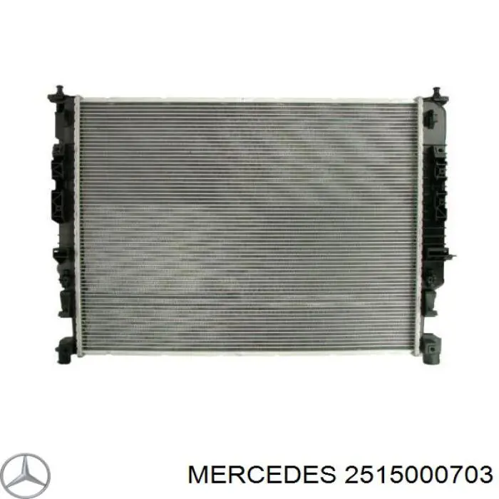 2515000703 Mercedes radiador refrigeración del motor