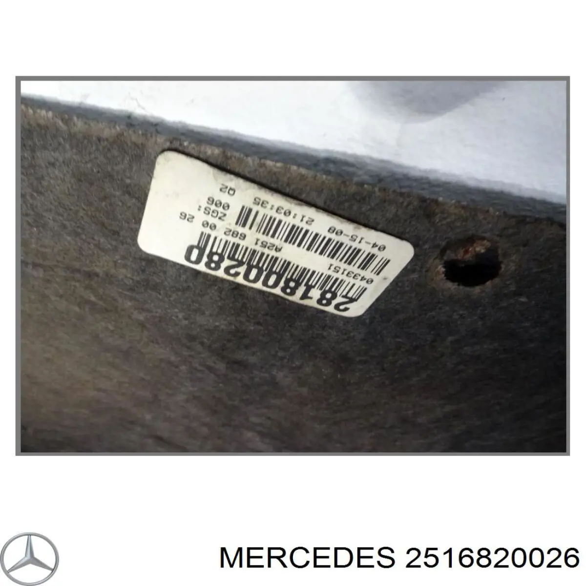 2516820026 Mercedes aislamiento para campana