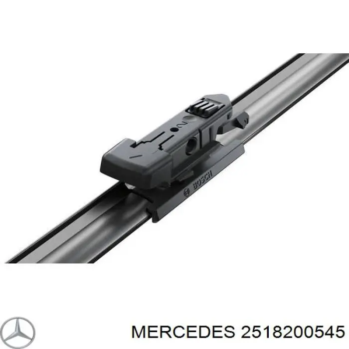 2518200545 Mercedes juego de limpiaparabrisas de luna delantera, 2 piezas