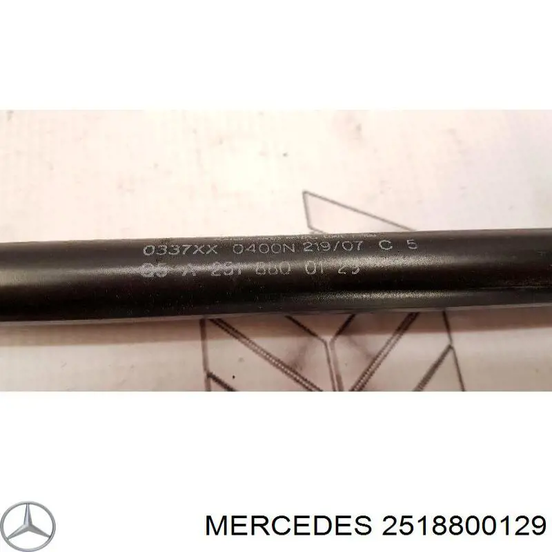 2518800129 Mercedes muelle neumático, capó de motor izquierdo