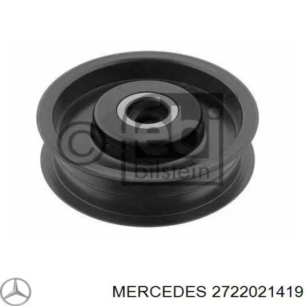 2722021419 Mercedes polea inversión / guía, correa poli v