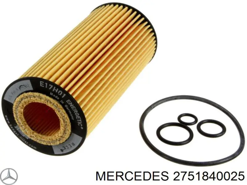 2751840025 Mercedes filtro de aceite