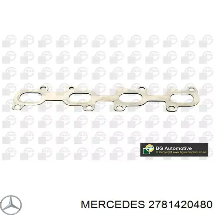  Junta, colector de escape, derecha para Mercedes ML/GLE W166