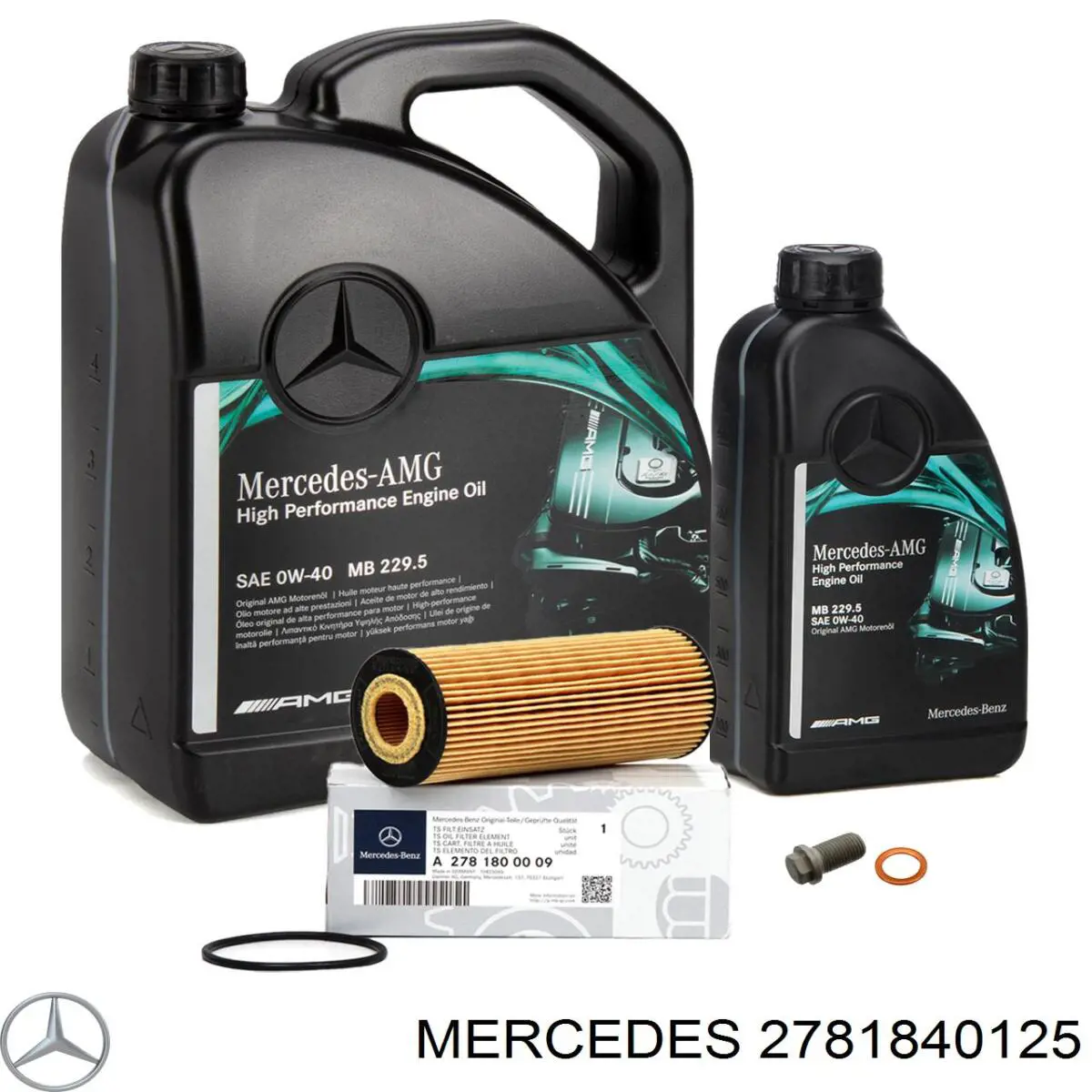 2781840125 Mercedes filtro de aceite