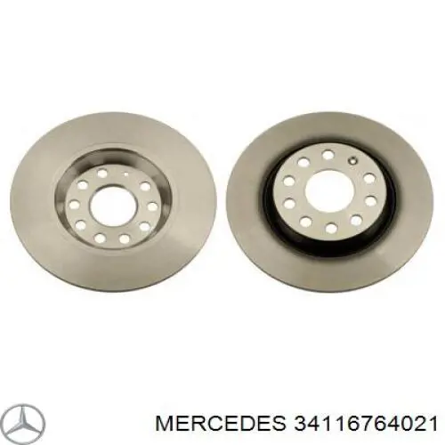 34116764021 Mercedes freno de disco delantero