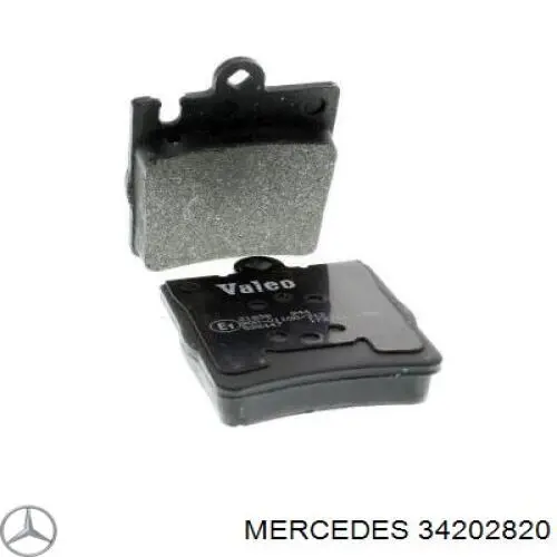 34202820 Mercedes pastillas de freno traseras