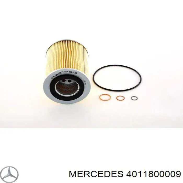 401 180 00 09 Mercedes filtro de aceite