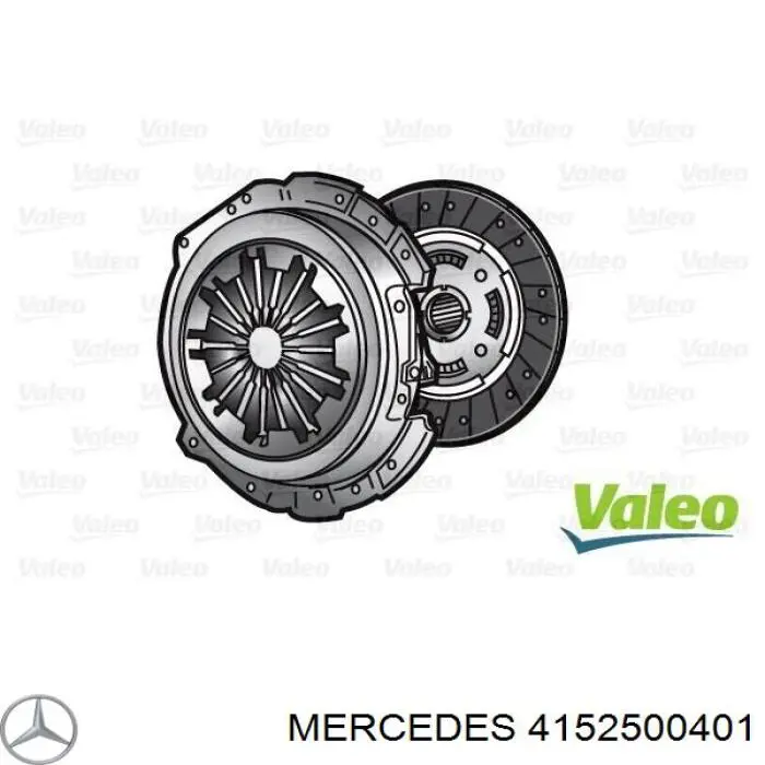 4152500401 Mercedes kit de embrague (3 partes)