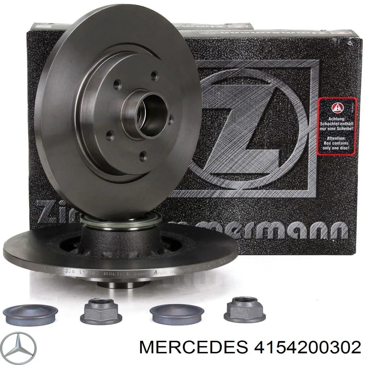 4154200302 Mercedes disco de freno trasero