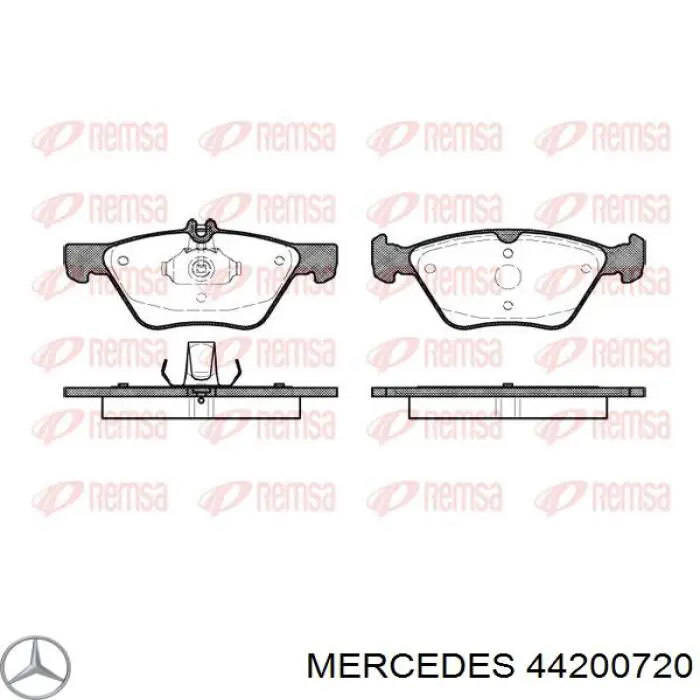 44200720 Mercedes pastillas de freno delanteras