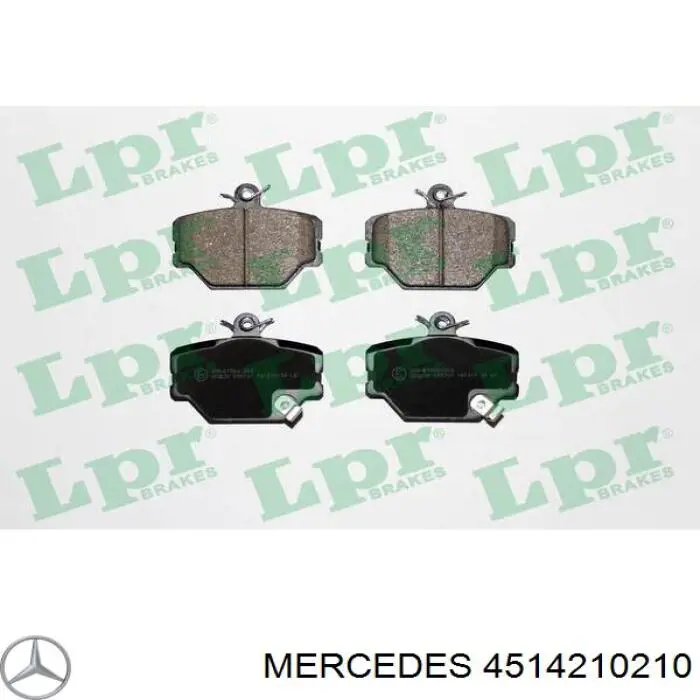 4514210210 Mercedes pastillas de freno delanteras