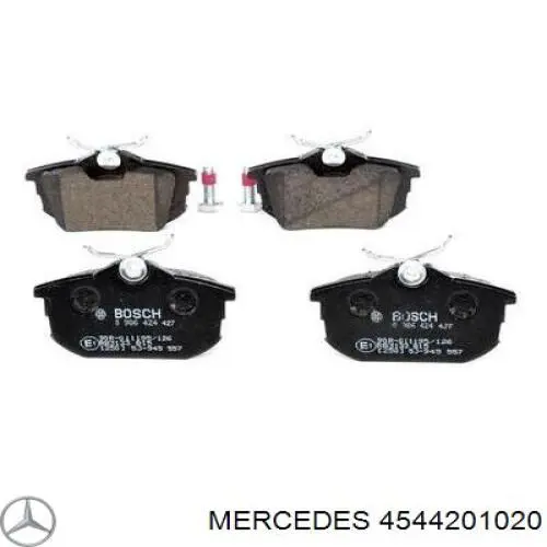 4544201020 Mercedes pastillas de freno traseras