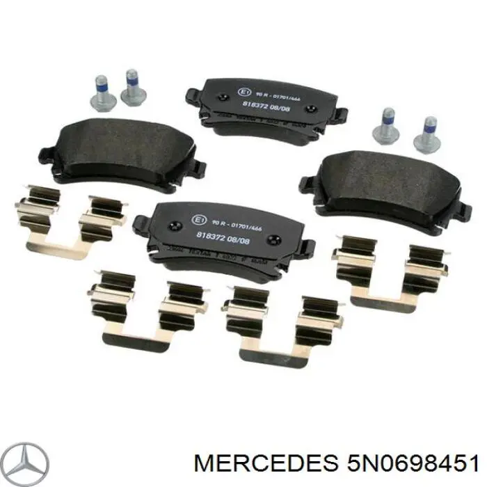 5N0698451 Mercedes pastillas de freno traseras