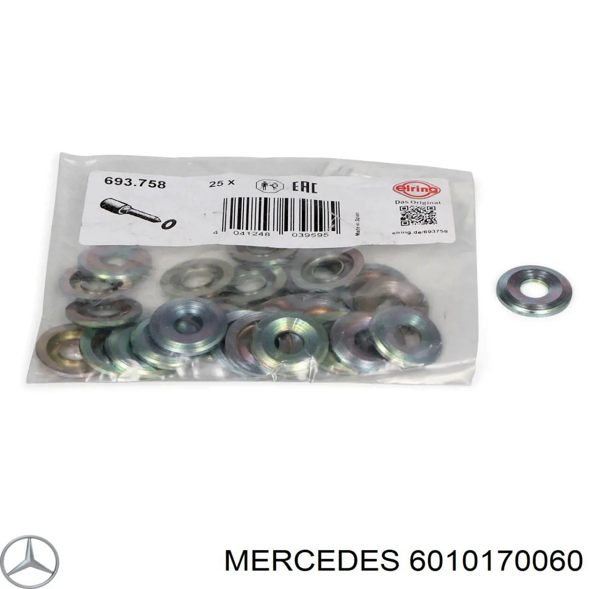 6010170060 Mercedes junta anular, inyector