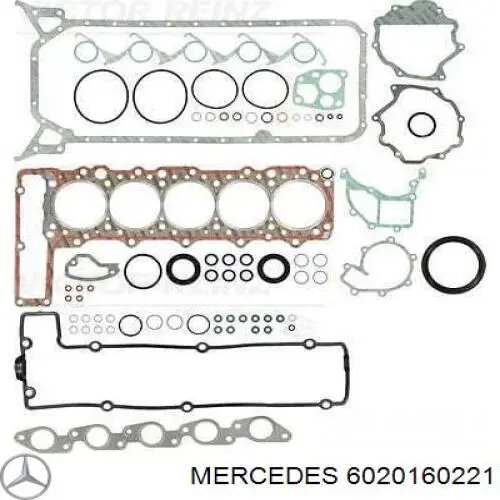 6020160221 Mercedes junta de la tapa de válvulas del motor