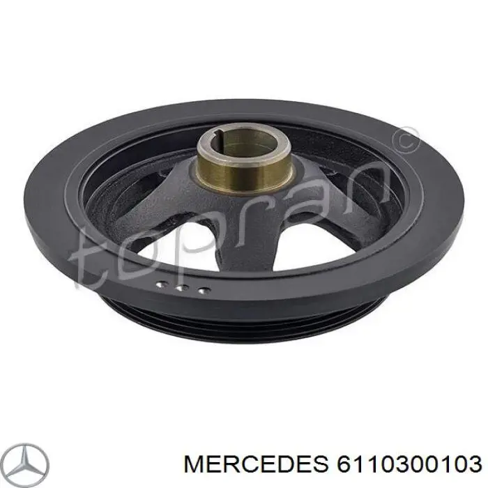 6110300103 Mercedes polea, cigüeñal