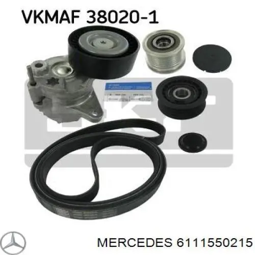 6111550215 Mercedes poleas juego de piezas