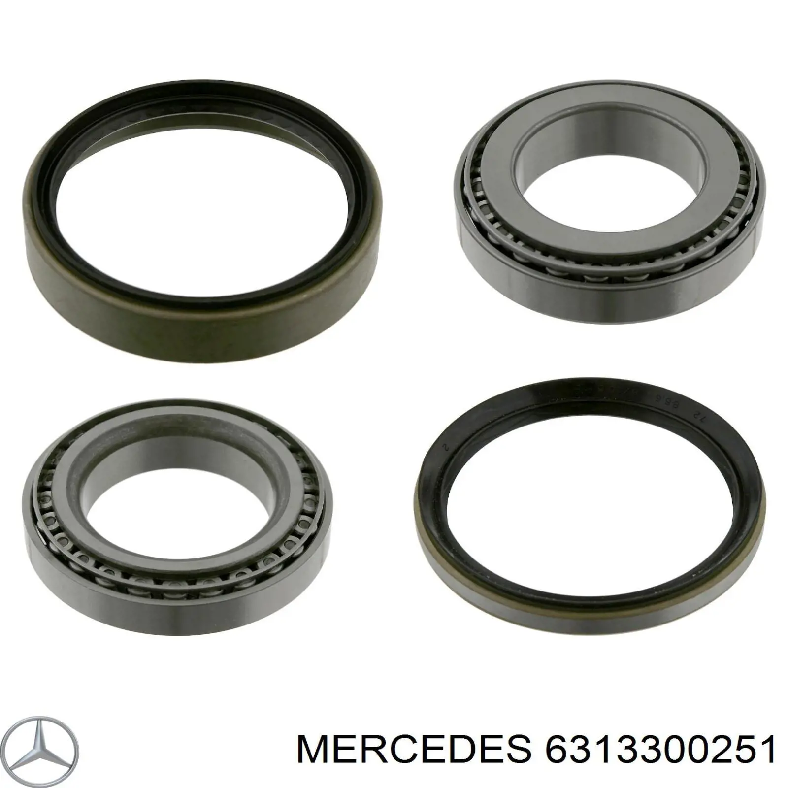 6313300251 Mercedes cojinete de rueda delantero