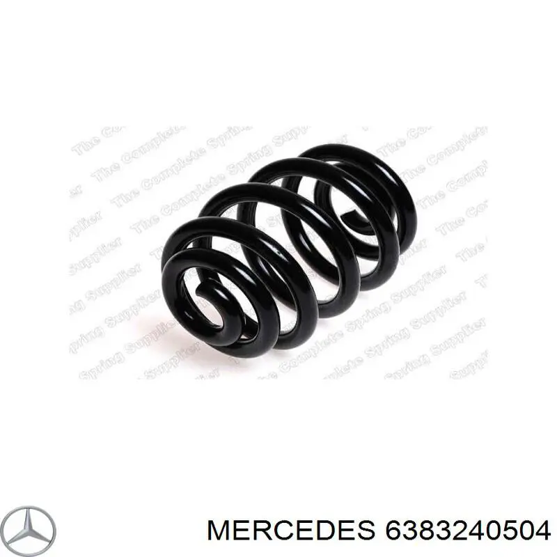 6383240504 Mercedes muelle de suspensión eje trasero