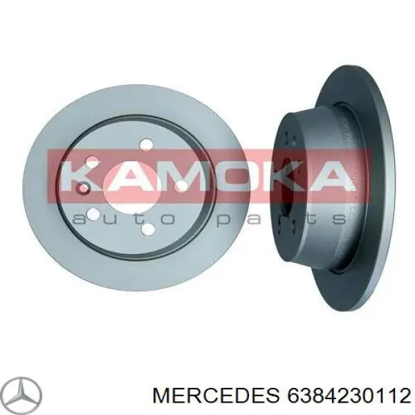 6384230112 Mercedes disco de freno trasero