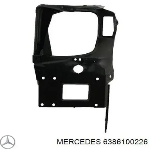 6386100226 Mercedes soporte, faro principal delantero izquierdo