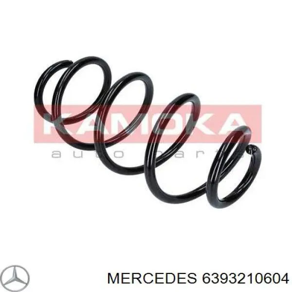 6393210604 Mercedes muelle de suspensión eje delantero