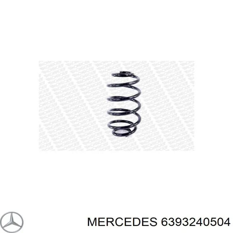 6393240504 Mercedes muelle de suspensión eje trasero