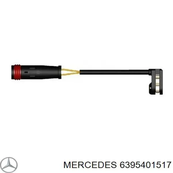 6395401517 Mercedes contacto de aviso, desgaste de los frenos, trasero