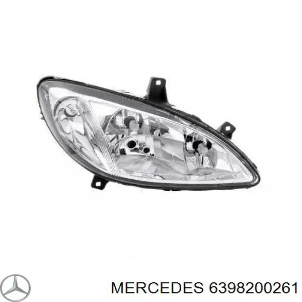 6398200261 Mercedes faro derecho